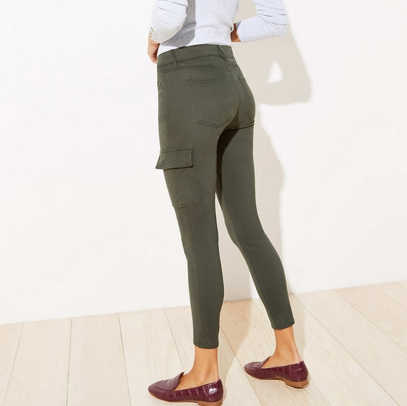 Loft 5 Pocket Sateen Olive Cargo 